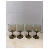 Smokey Glass Wine Glasses
