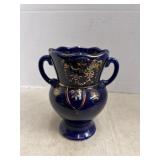 Vintage Japan Ceramic Blue Vase
