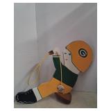 Packers boy on swing