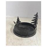 Metal Moose Candle Holder