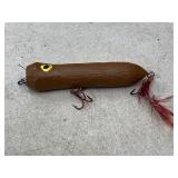 Vintage wooden top water lure