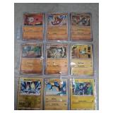 Sheet of Pokï¿½mon cards