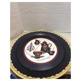 Large Metal Coffee Serving Plate T2