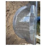 2 Basement Window Plastic Covers