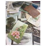 20 Vintage and Antique Postcards with some Stamps