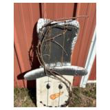 Wood Snowman Decor