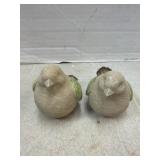 Ceramic Winged Bird Figurines
