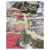 20 Vintage Postcards and some Stamps