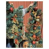 2 Christmas Garland with Ornaments Decor