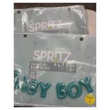 2 Baby Boy Balloon Banner Kits