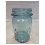 Vintage Tinted Blue Ball Mason Jar #6