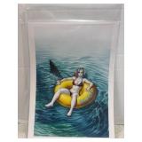 Dc Comics Harley Quinn Swimming Poster
