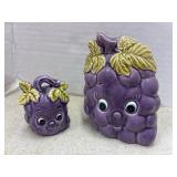 Vintage Grape Napkin Holder and Toothpick Holder