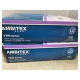2 packs of Large Vinyyl Gloves