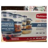 Rubbermaid 26 Piece Storage New