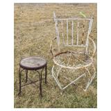 Patio Chair with Small Table