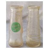 (2) Half Pint Juice Bottles