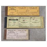 Vintage Ward Bus Line Ticket Books - Elwood IN