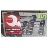 10pc Metric Stubby Fixed Combination Wrench Set