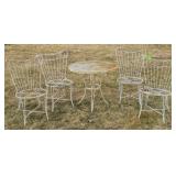 4 Patio Chairs with Table