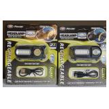 (2) Led Rechargeable Headlamps
