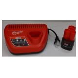 Milwaukee M12 Battery w/Charger New