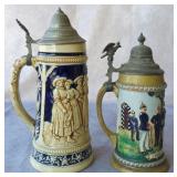 (2) Beer Steins