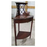 Wooden Corner Stand/Shelf