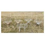 4 Rocking Patio Chairs & Foot Stool?