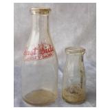2 East Side Jersey Dairy Milk Bottles Anderson IN