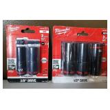 Milwaukee 3/8' and 1/2' Drive Impact Sockets