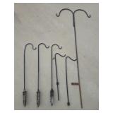 Various Shepherd Hooks/Plant Hangers