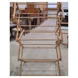 Folding Wooden Clothing Drying Rack