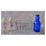 Carrier with 4 Milk Bottles