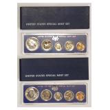 (2) 1966 United States Special Mint Sets