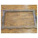 Wood/Glass Serving/Decor Tray