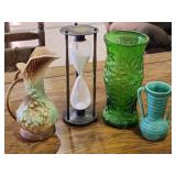 Hour Glass, McCoy Pitcher & Other Misc Decor