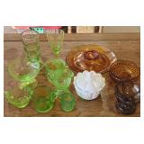 Uranium? Glass, Fenton Dish & Misc Glassware