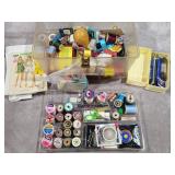 Sewing Box w/ Various Supplies