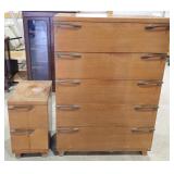 Wooden Dresser & Night Stand