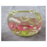 Glass Paperweight/Trinket Dish/Ash Tray