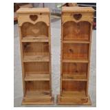 Pair of Wooden Shelves