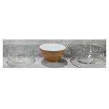 Vintage Pyrex 401 Mixing Bowl & 2 Pyrex Bowls