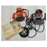Craftsman and Black and Decker Routers