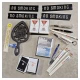 Vint. GM/Delco Remy Items & No Smoking Signs