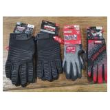 4 Pairs of Work Gloves