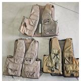 (3) Adult Large/XL Fishing Vests