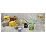 Glassware, Hoosier? Glass Jar, Recipe Boxes & More