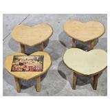 (4) Wooden Step Stools