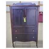 Wooden Dresser on Wheels